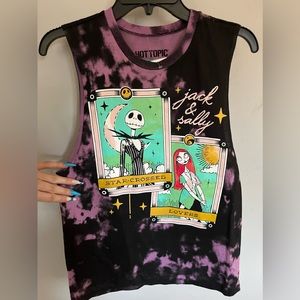 JACK AND SALLY HOT TOPIC GRAPHIC TANK